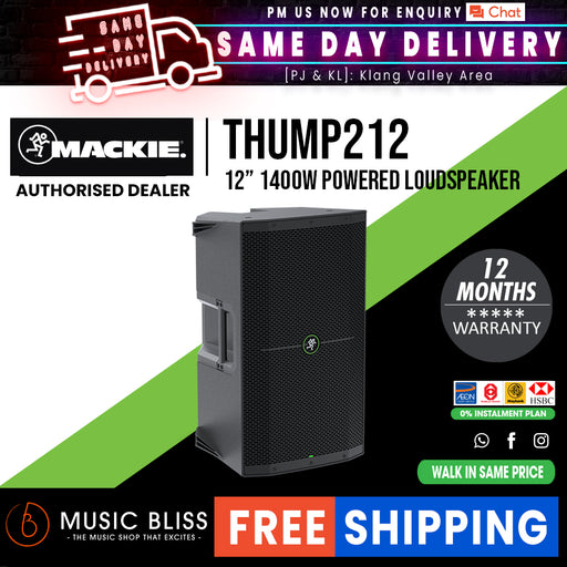 Mackie Thump212 1400-watt 12" Powered Speaker - Music Bliss Malaysia