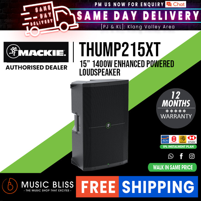 Mackie Thump215XT Enhanced 1400-watt 15" Powered Speaker - Music Bliss Malaysia
