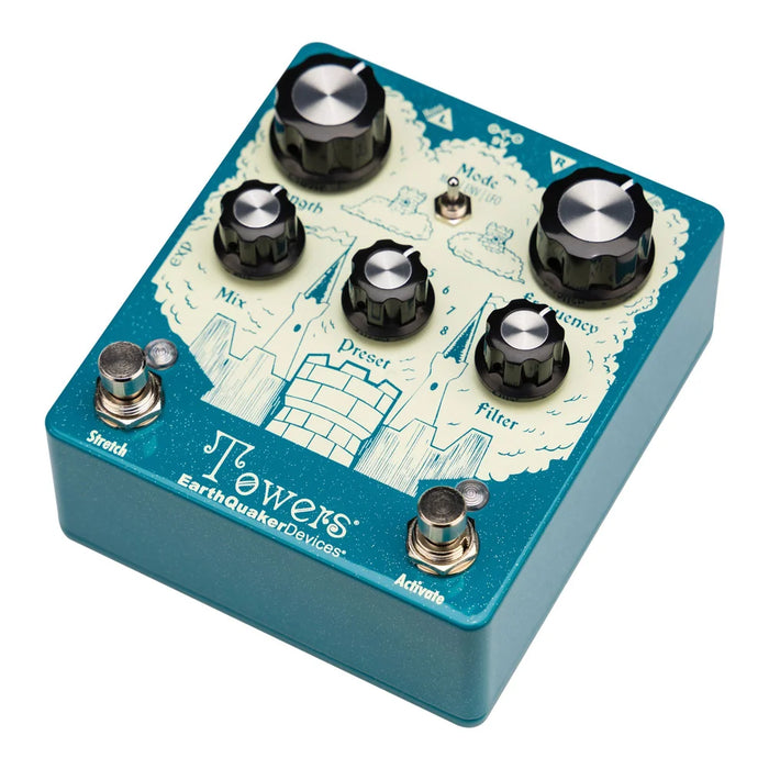 EarthQuaker Devices Towers Soundscape Generator Stereo Reverberant Filter