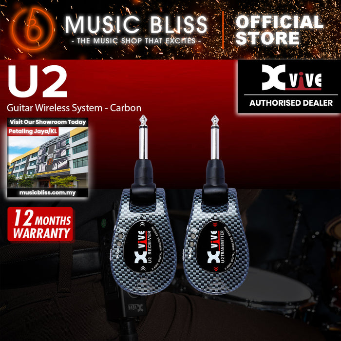 Xvive U2 2.4Ghz Digital Wireless Guitar System - Carbon