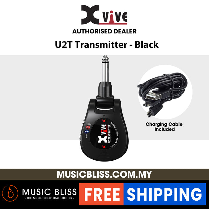 Xvive U2T Wireless Guitar Transmitter for U2 System - Black - Music Bliss Malaysia