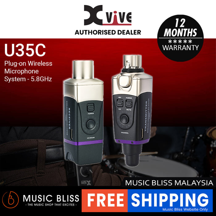 Xvive U35C 5.8GHz Condenser Microphone Wireless System