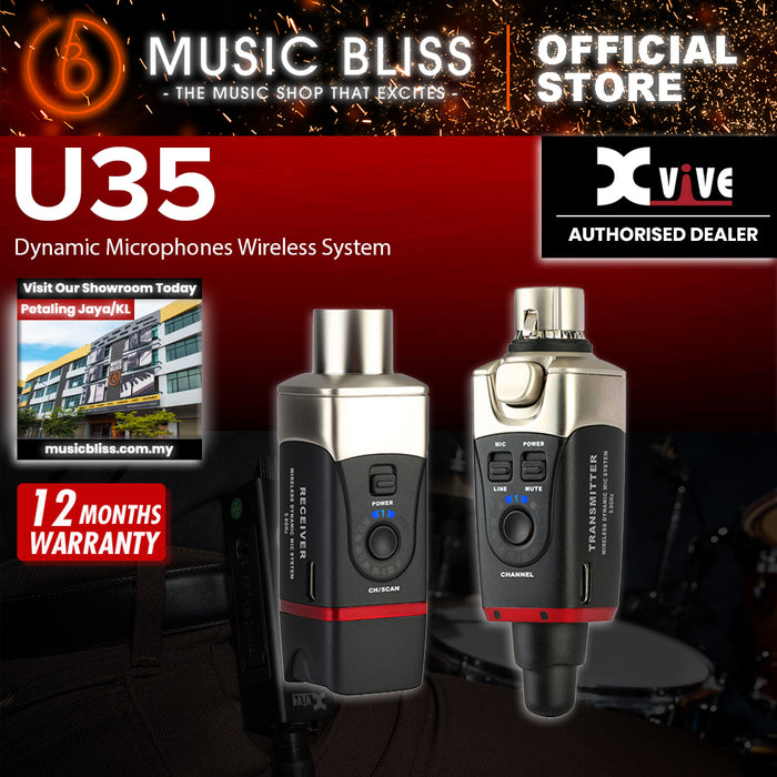Xvive U35 5.8GHz Microphone Wireless System For Dynamic Microphones
