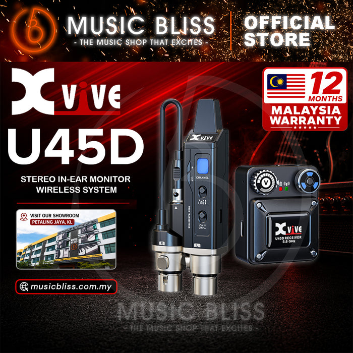 Xvive Audio U45D 5.8GHz Stereo In-Ear Monitor Wireless System