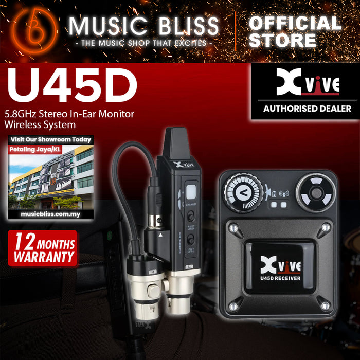 Xvive Audio U45D 5.8GHz Stereo In-Ear Monitor Wireless System