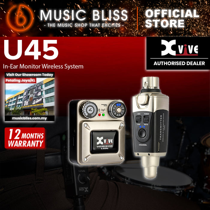 Xvive U45 5.8GHz Wireless In-Ear Monitoring System With Ultra-Low Latency