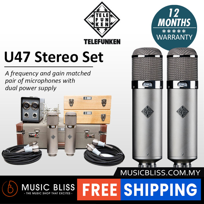 Telefunken U47 Microphone Stereo Set Large-diaphragm Tube Condenser Microphone