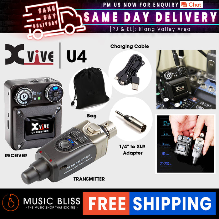 Xvive Audio U4 Wireless In-Ear Monitoring System - Music Bliss Malaysia