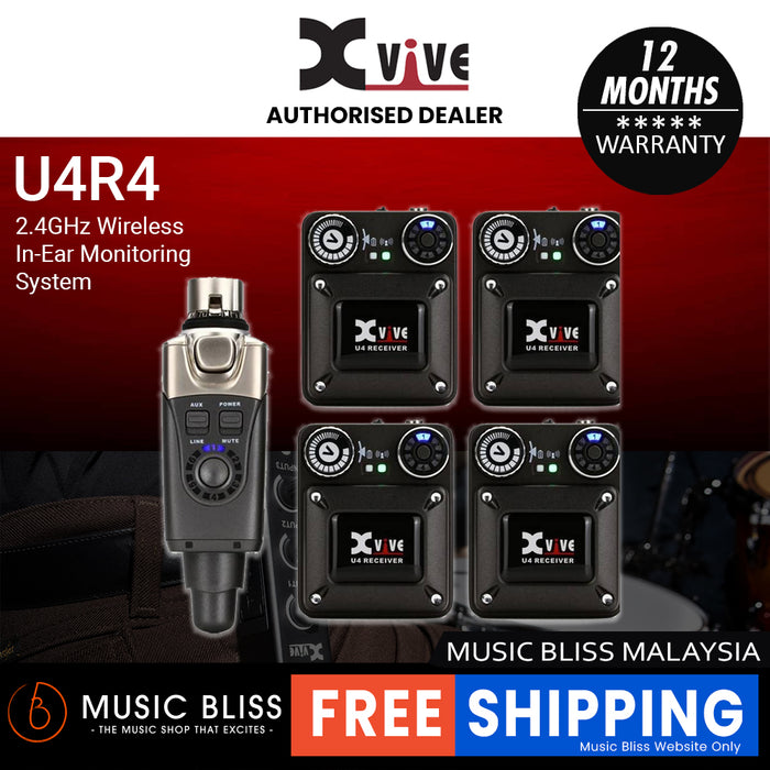 Xvive U4R4 Wireless In-Ear Monitoring System