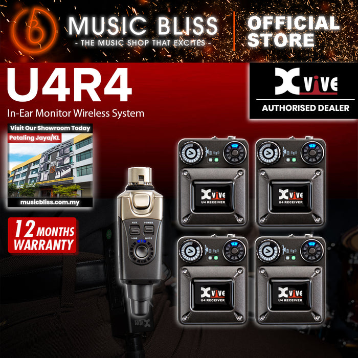 Xvive U4R4 Wireless In-Ear Monitoring System