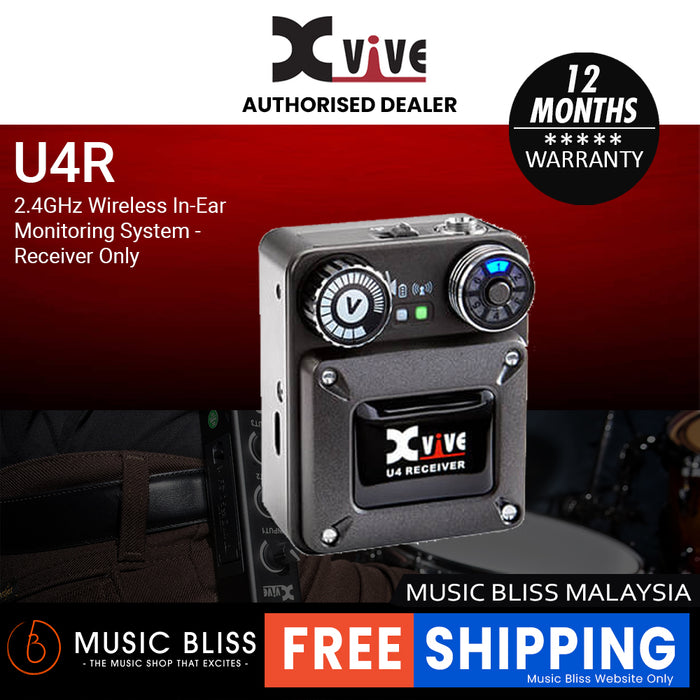Xvive U4R 2.4GHz Wireless In-Ear Monitoring System - Receiver Only