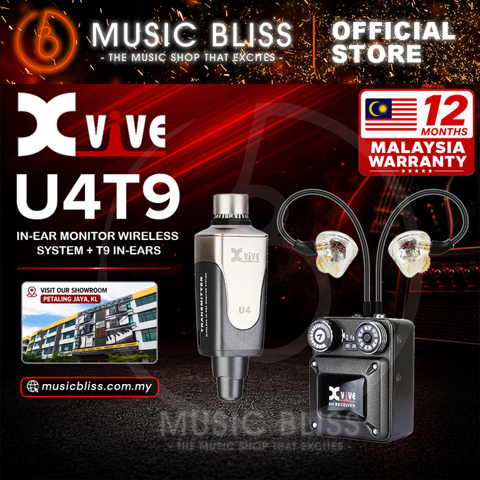Xvive U4T9 2.4GHz Wireless In-Ear Monitoring System With T9 In-Ear Monitors