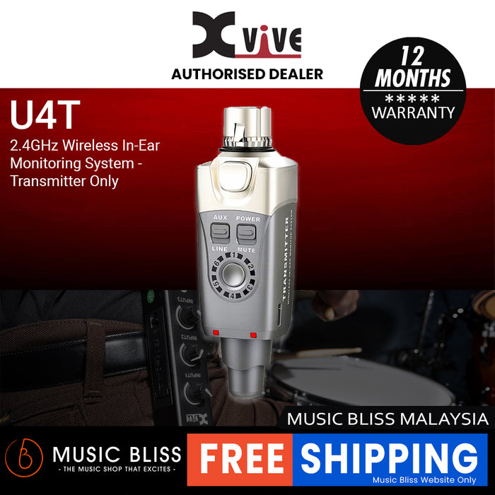 Xvive U4T 2.4GHz Wireless In-Ear Monitoring System - Transmitter Only