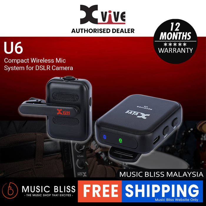 Xvive U6 Compact Wireless Mic System for DSLR Camera