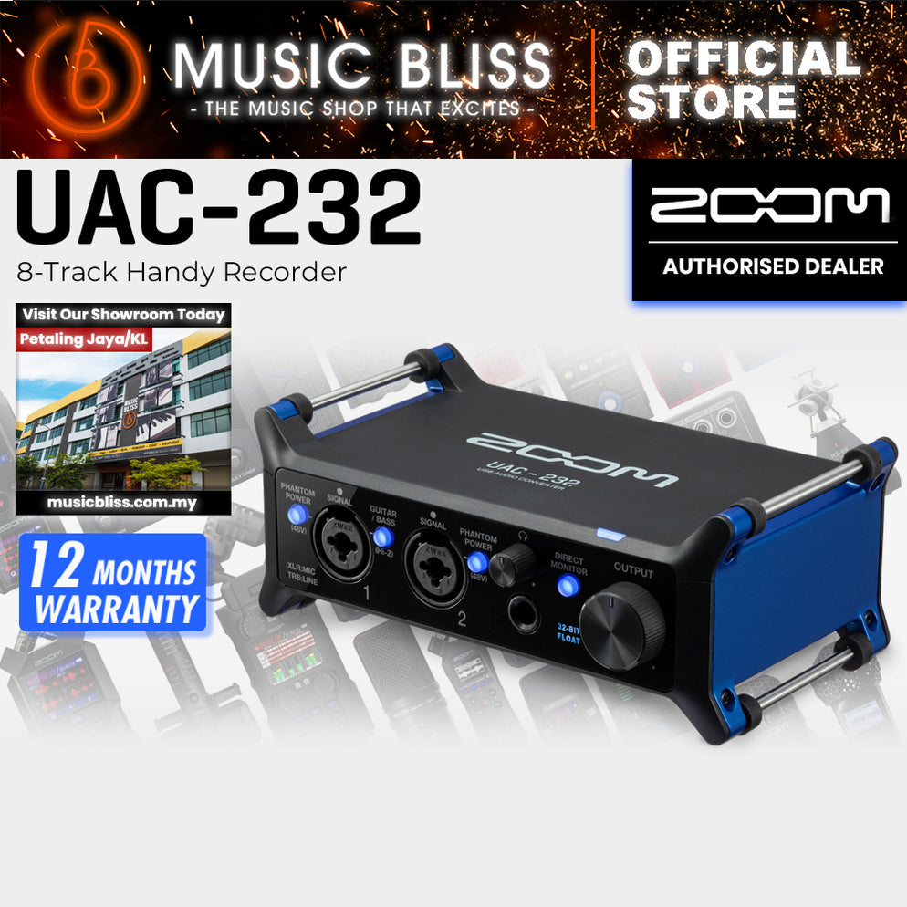 Zoom UAC-232 USB 2.0 Audio Interface | Music Bliss Malaysia