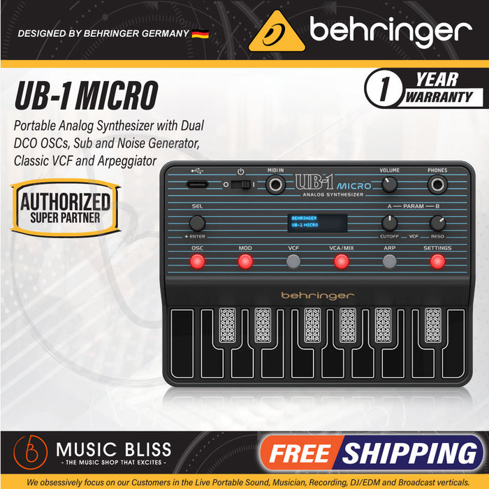 Behringer UB-1 Micro Portable Analog Synthesizer