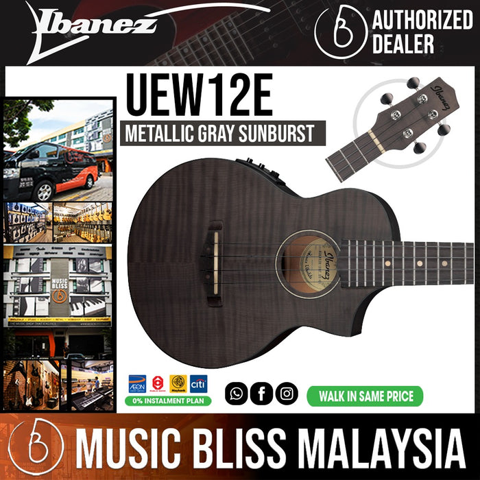 日本製】 Ibanez UEW12E-OPN UEW12E Flame @ukuleleshoptantan Maple Concert  Ukulele USED/Ibanez Natural