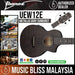 Ibanez UEW12E Flame Maple Concert Ukulele - Black Ice Flat - Music Bliss Malaysia