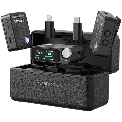 Saramonic Ultra 2-Person Digital Wireless Omnidirectional Microphone System for Cameras and Mobile Devices - Black