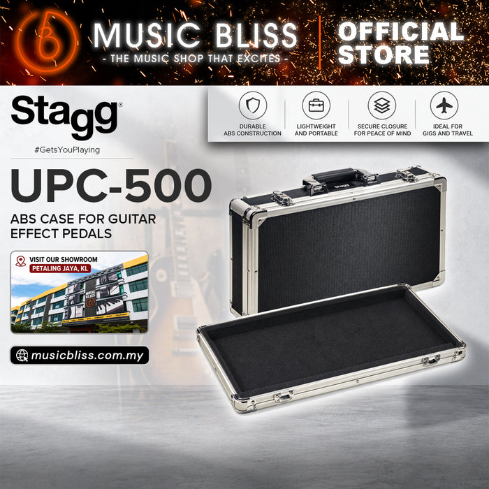 Stagg UPC-500 ABS Pedal Board Case fits Boss ME80 & Zoom G5n