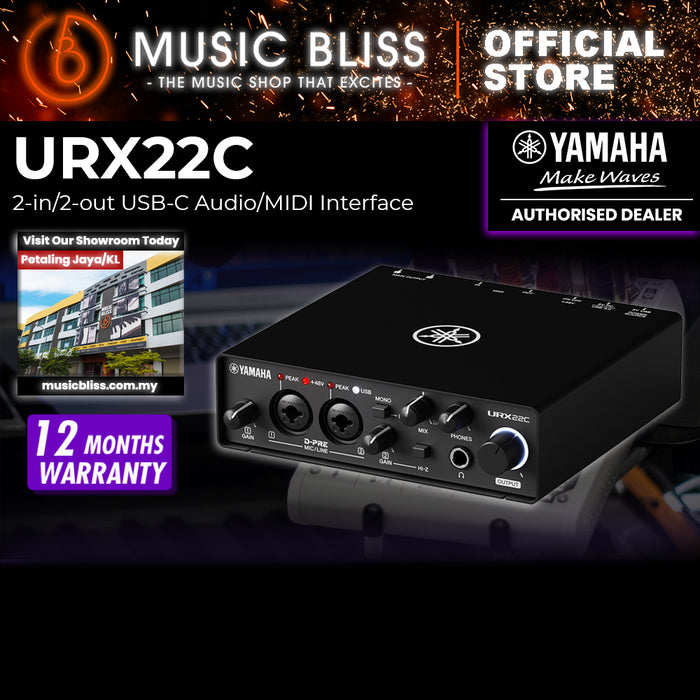 Yamaha URX22C USB-C Audio Interface