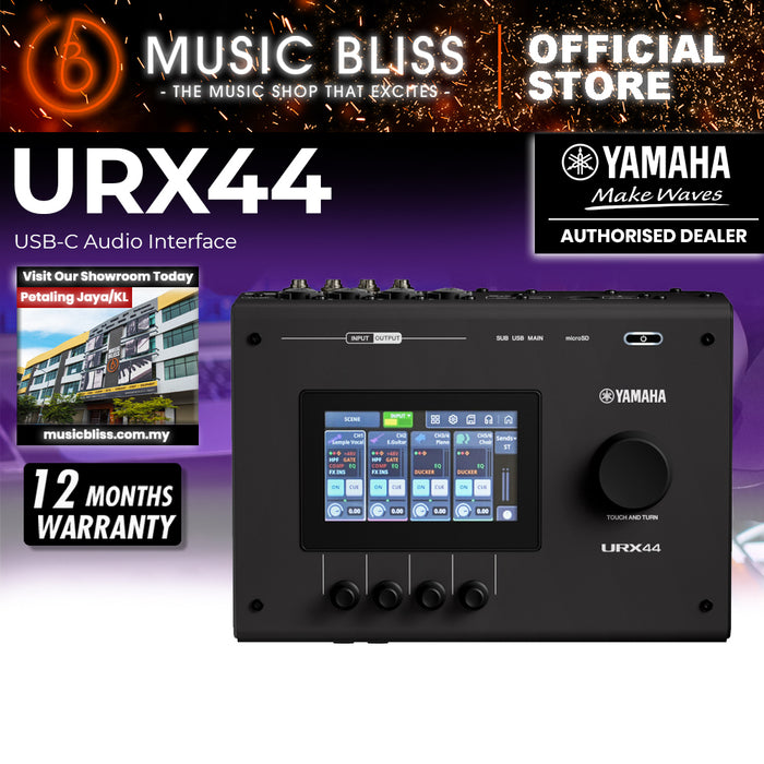 Yamaha URX44 USB-C Audio Interface - Black