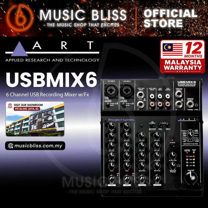 ART USBMix6 Mixer with USB