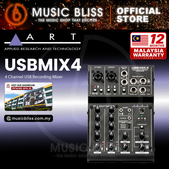 ART USBMix4 Mixer with USB