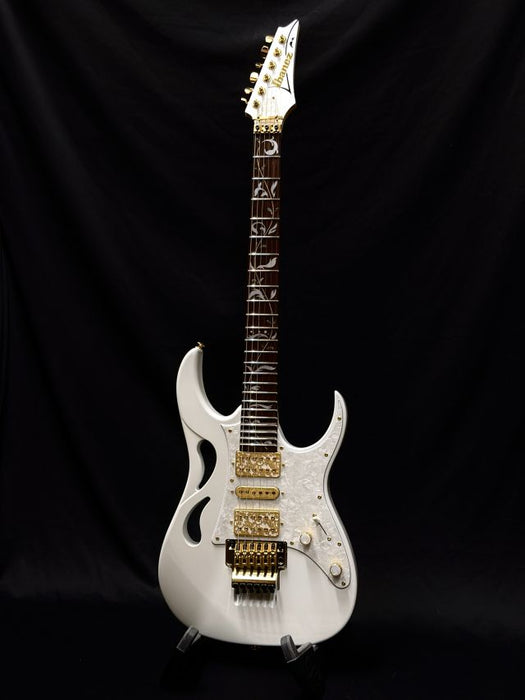 [F25524853] Used Approved Ibanez Steve Vai Signature PIA3761 Electric Guitar - Stallion White