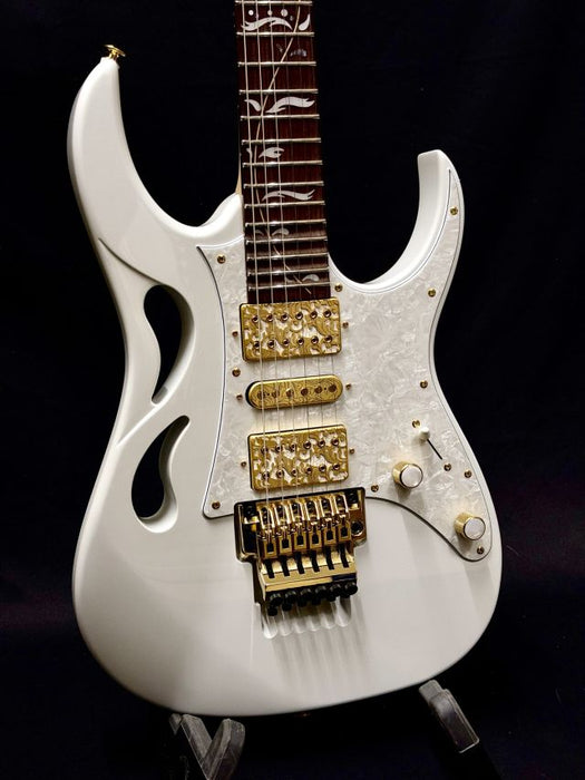 [F25524853] Used Approved Ibanez Steve Vai Signature PIA3761 Electric Guitar - Stallion White