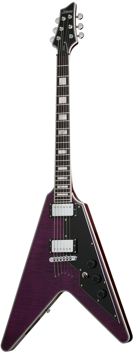 Schecter V-1 Custom Electric Guitar - Trans Purple