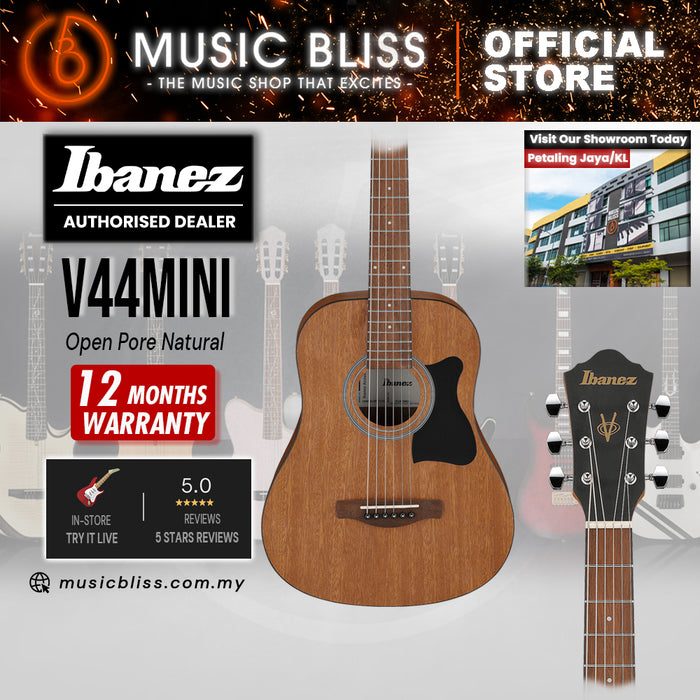 Ibanez V44MINI V Series 3/4 Size Acoustic Guitar - Open Pore Natural