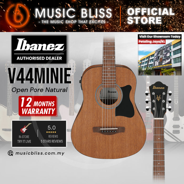 Ibanez V44MINIE V Series 3/4 Size Acoustic Electric Guitar - Open Pore Natural