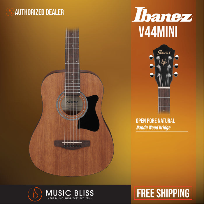 Ibanez V44MINI V Series 3 4 Size Acoustic Electric Guitar Open Pore Natural