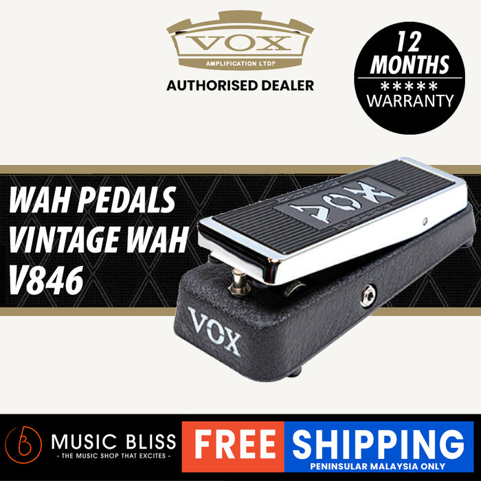 Vox V846 Vintage Wah-wah Effects Pedal - Music Bliss Malaysia