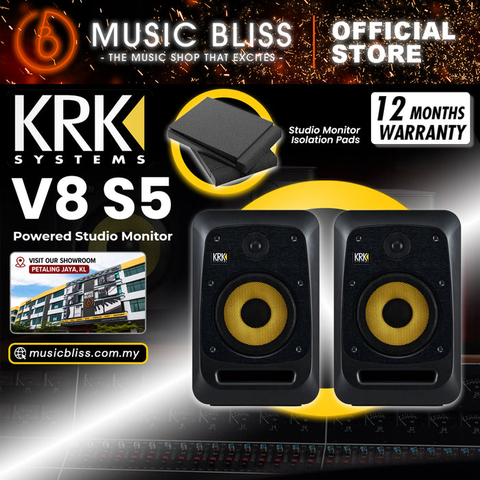 KRK V8S5 8" Powered Studio Monitor - Pair