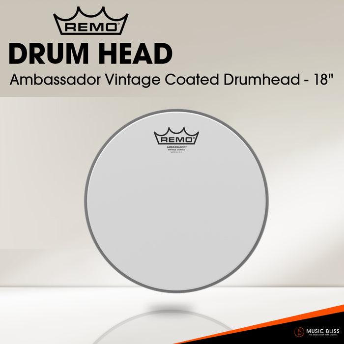 Remo Ambassador Vintage Coated Drumhead - 18"