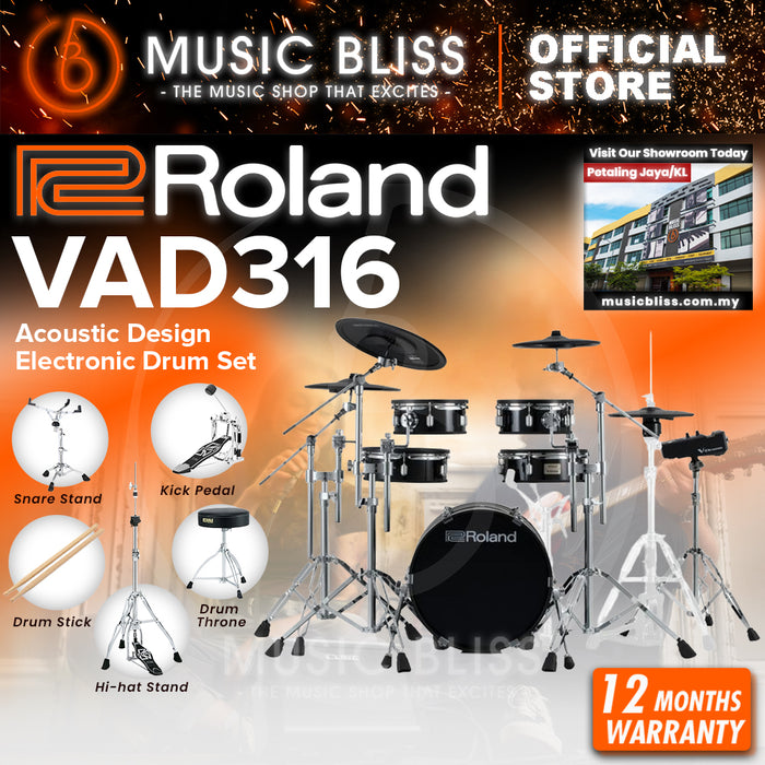Roland V-Drums Acoustic Design VAD316 Electronic Drum Set