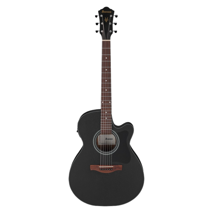 Ibanez VC44CE-WK V Series Acoustic Electric Guitar, Weathered Black Open Pore