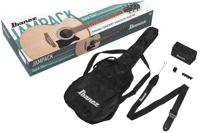 Ibanez VC50NJP Acoustic Guitar Jampack - Open Pore Natural