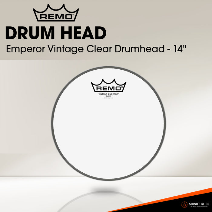 Remo Emperor Vintage Clear Drumhead - 14"