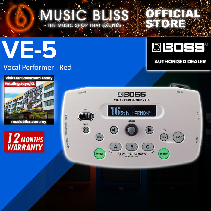 Boss VE-5 Vocal Effects Processor - White