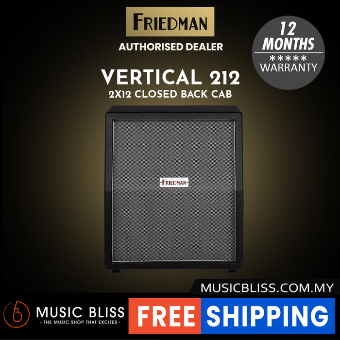 Friedman Vertical 212 120-watt 2x12" Extension Cabinet - Silver Weave