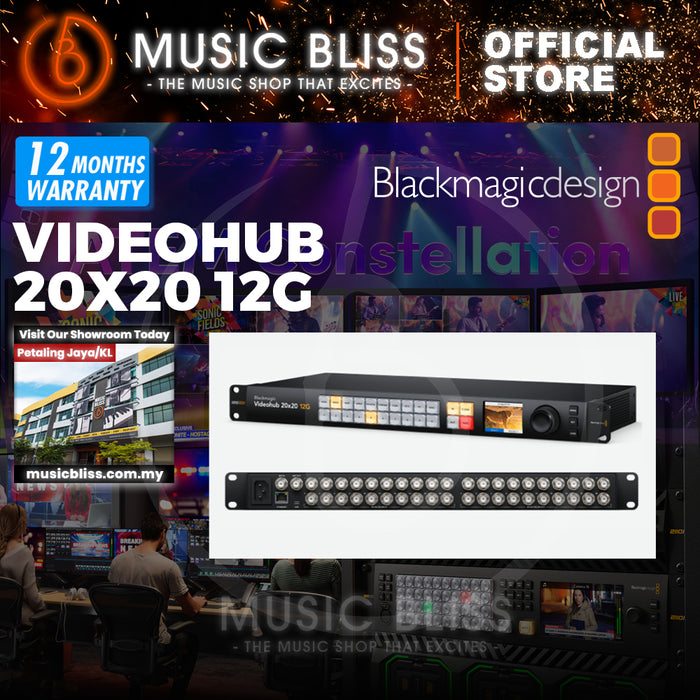 Blackmagic Design Videohub 20x20 12G Video Router