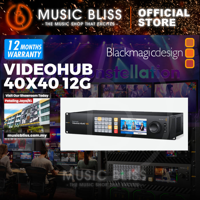 Blackmagic Design Videohub 40x40 12G Video Router