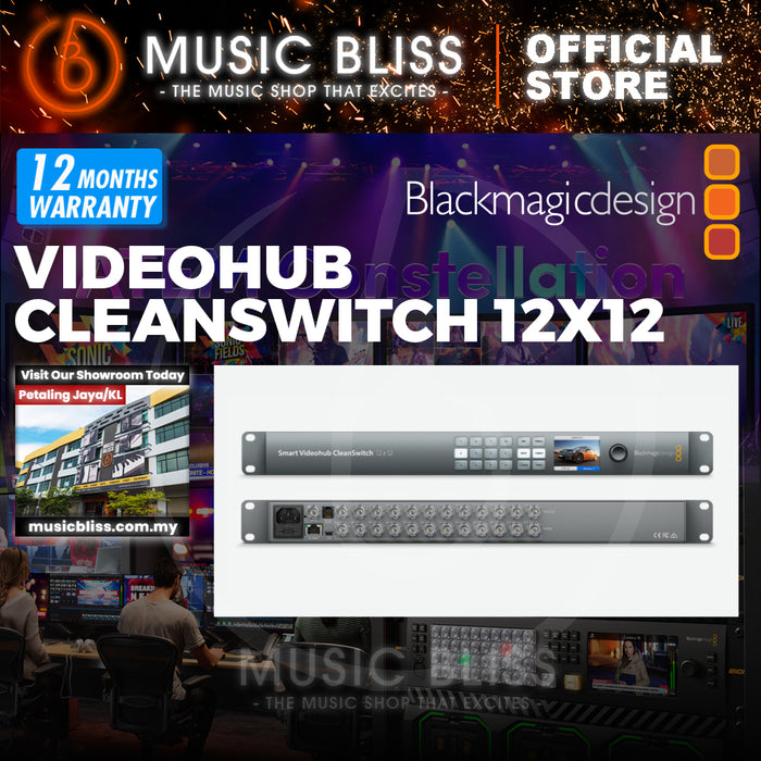 Blackmagic Design Smart Videohub CleanSwitch 12 x 12 6G-SDI