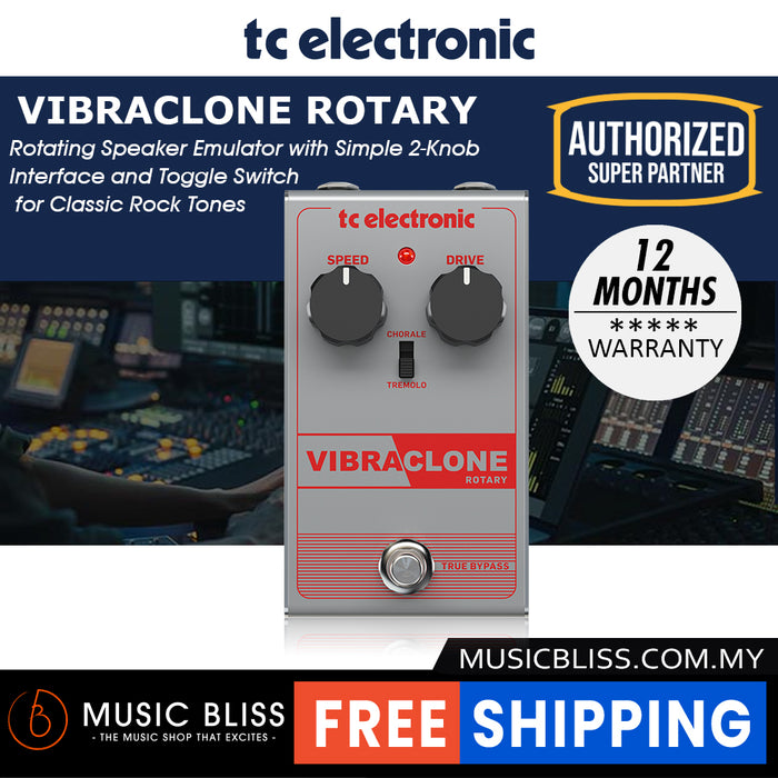 TC Electronic Vibraclone Rotary Guitar Effects Pedal