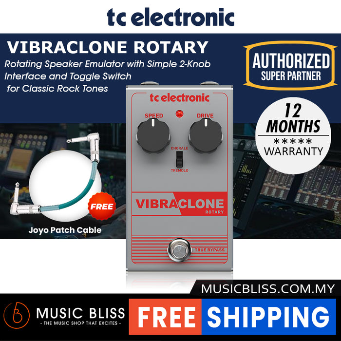 TC Electronic Vibraclone Rotary Guitar Effects Pedal