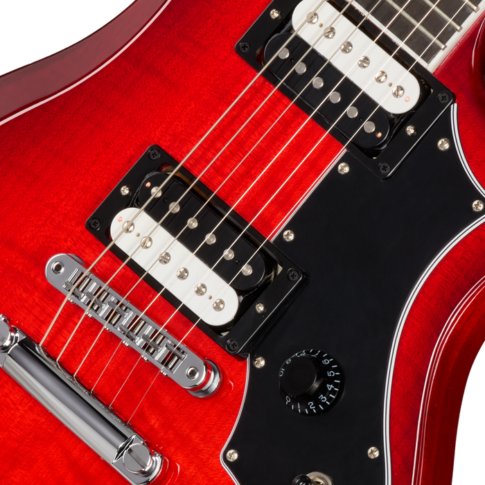 GIBSON VICTORY FIGURED TOP ELECTRIC GUITAR - CHERRY BURST