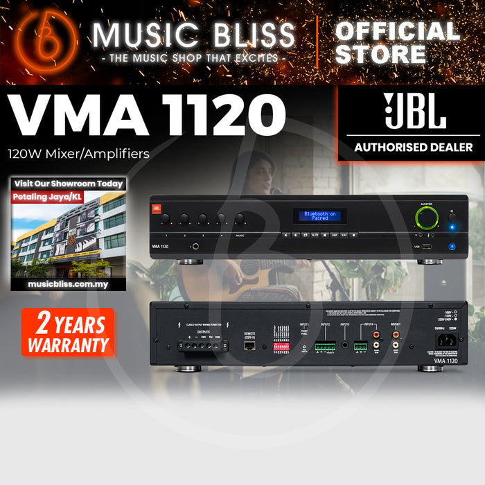 JBL VMA1120 Commercial Series 120W Bluetooth-Enabled Mixer/Amplifier